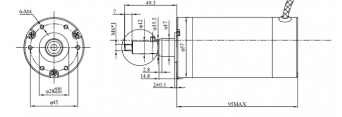 Motore robusto intelligente di BLDC fino a 6000 giri/min. 15 - 500 watt 0