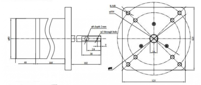 Motore economico di 12VDC 48VDC/230VAC BLDC fino a 4000 giri/min. 0